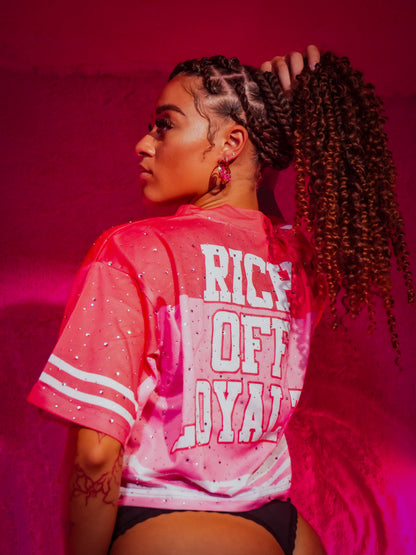 Cropped Rhinestone Jersey