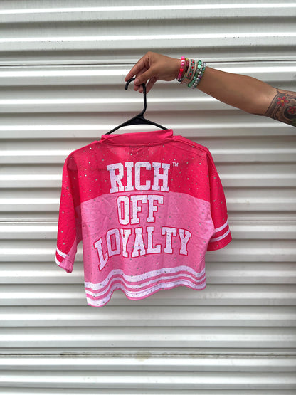 Cropped Rhinestone Jersey